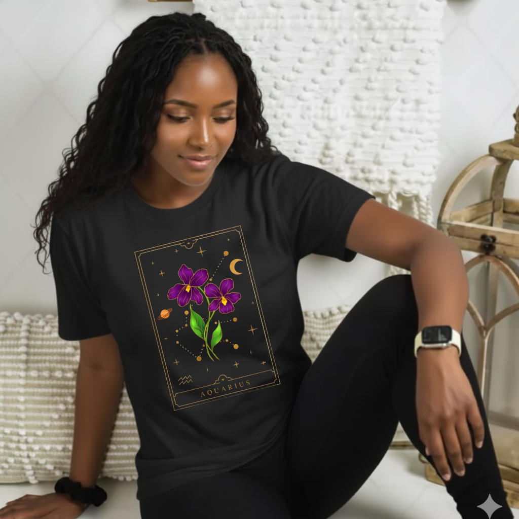 Aquarius Flower T-Shirt