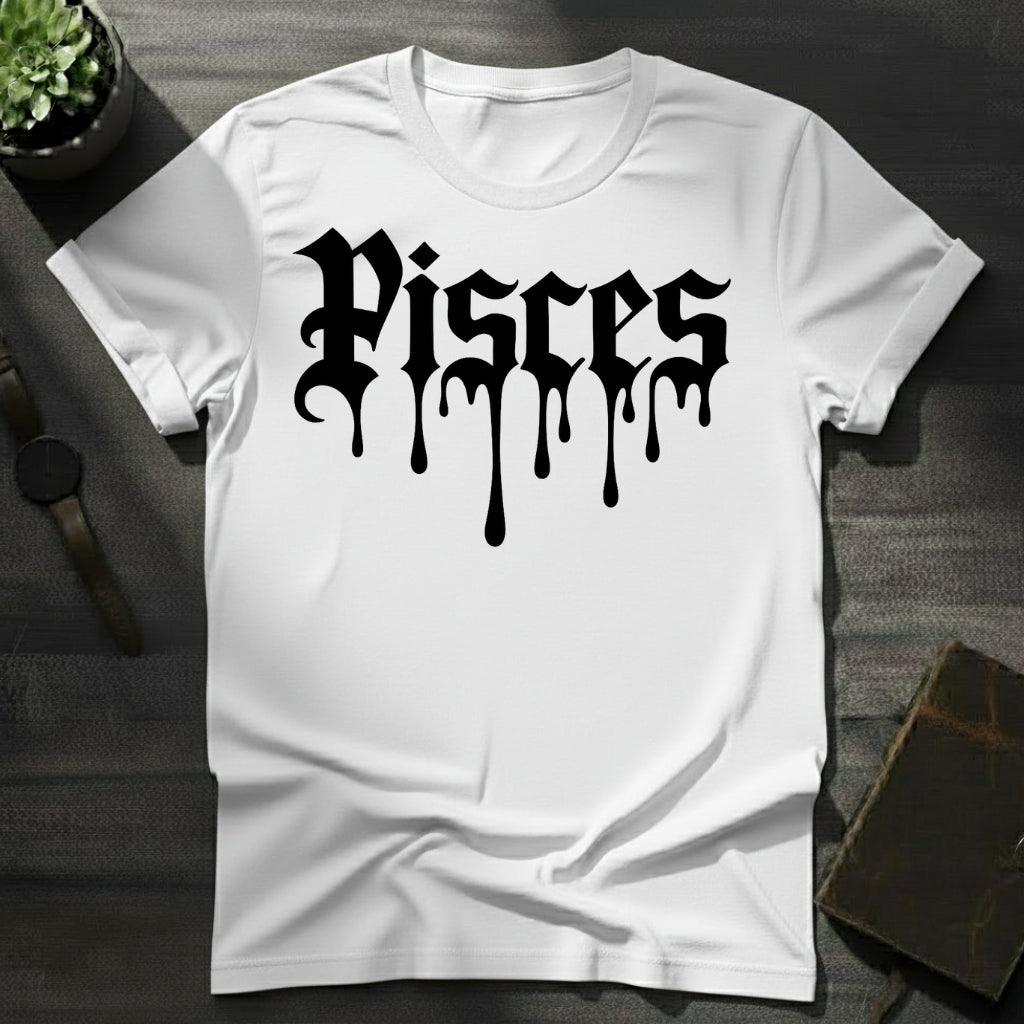 Pisces Ink Drip T-Shirt