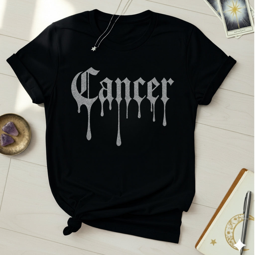 Cancer Silver Ink T-Shirt