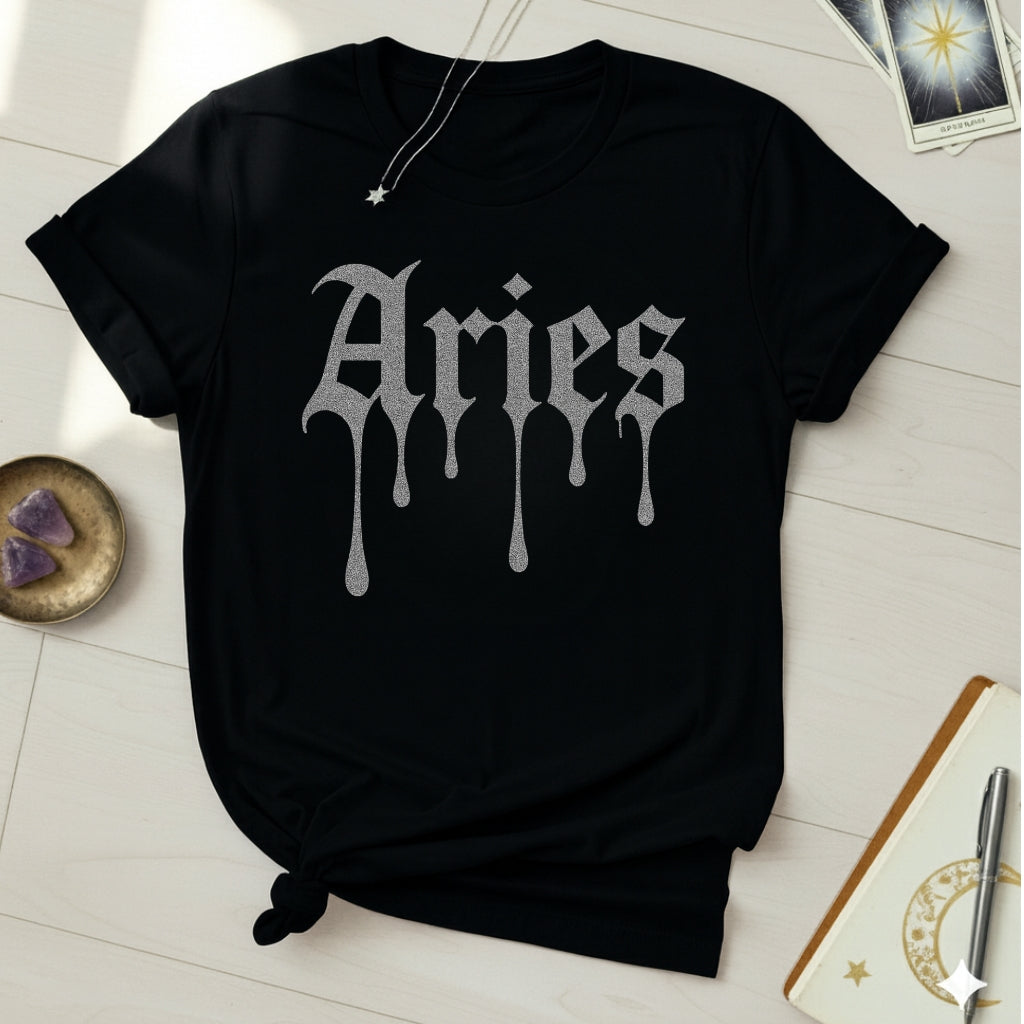 Aries Silver Ink T-Shirt