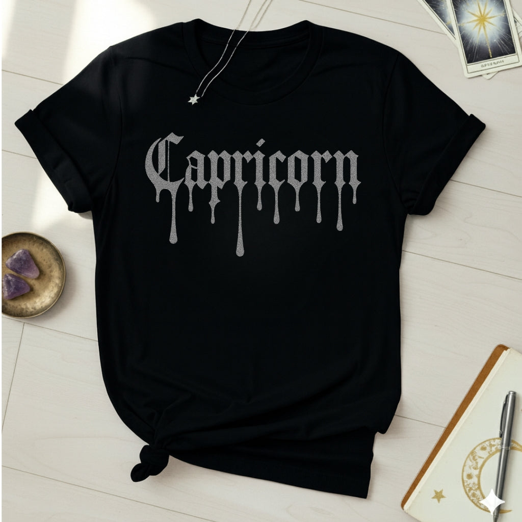Capricorn Silver Ink T-Shirt
