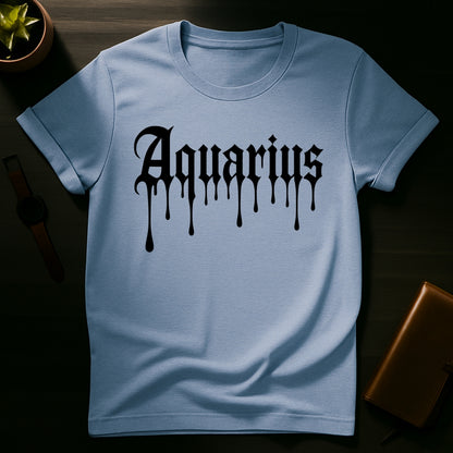 Aquarius Ink Drip T-Shirt
