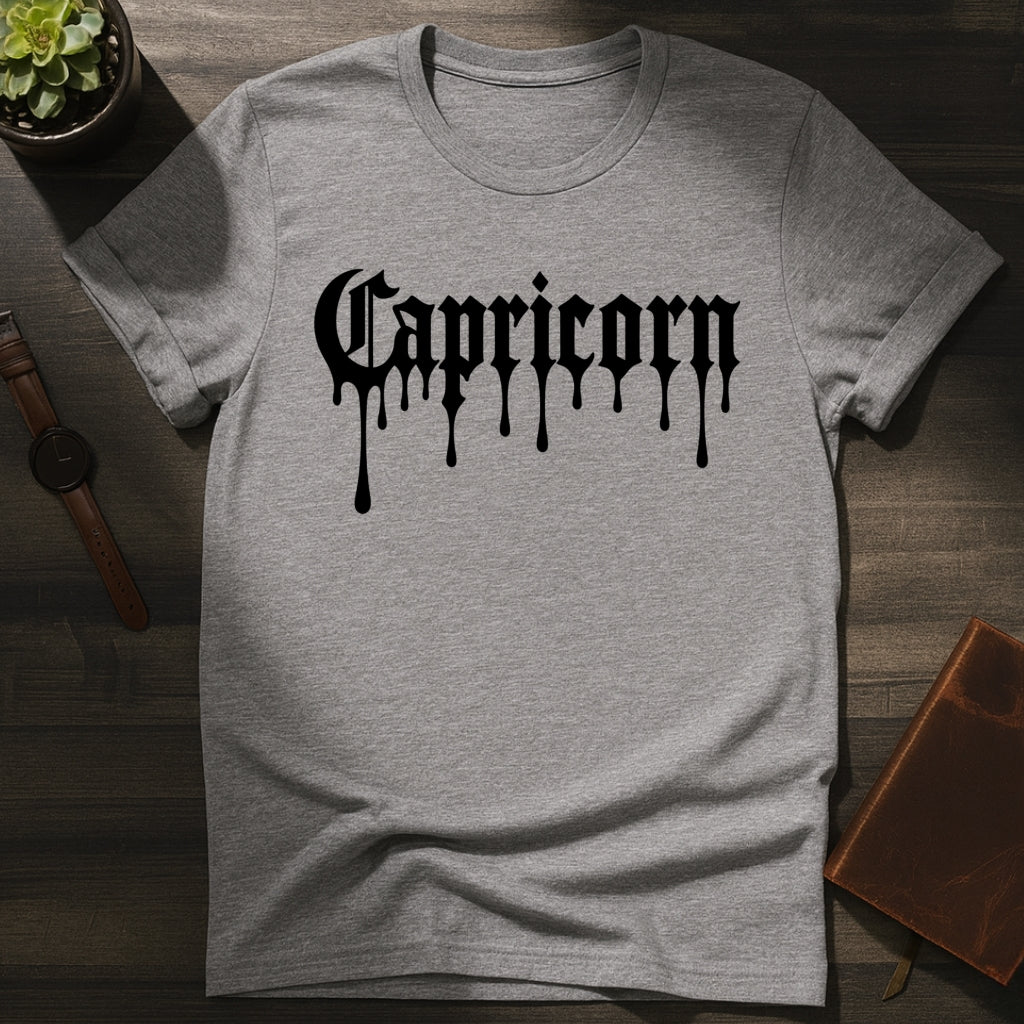 Capricorn Ink Drip T-Shirt