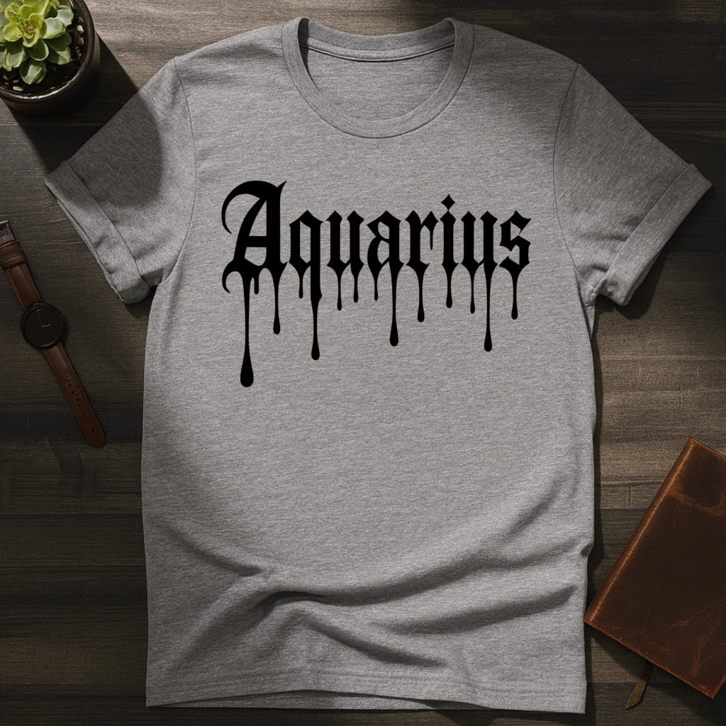 Aquarius Ink Drip T-Shirt