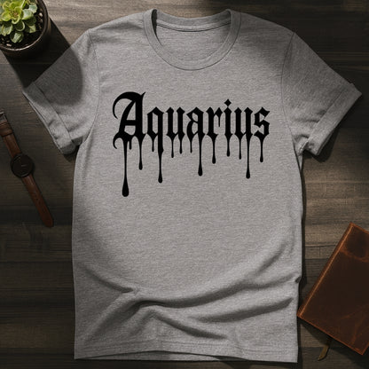 Aquarius Ink Drip T-Shirt