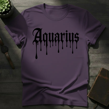 Aquarius Ink Drip T-Shirt