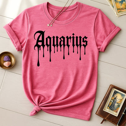 Aquarius Ink Drip T-Shirt