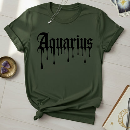 Aquarius Ink Drip T-Shirt