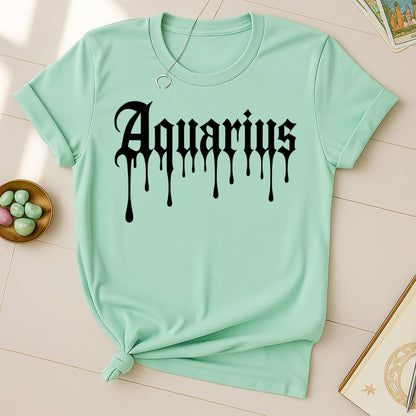 Aquarius Ink Drip T-Shirt