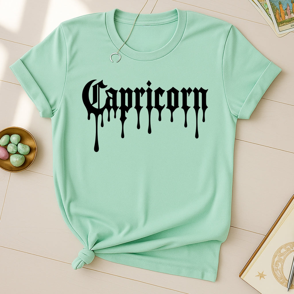 Capricorn Ink Drip T-Shirt