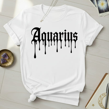 Aquarius Ink Drip T-Shirt